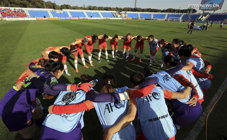 （体育）（8）体育——女足亚洲杯：中国队对阵泰国队