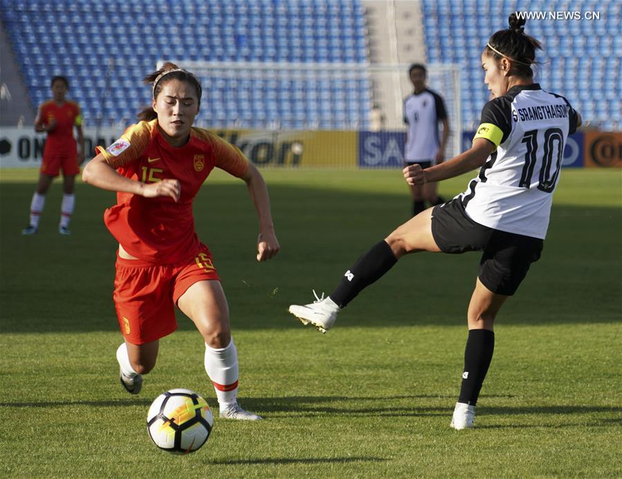 （体育）（1）体育——女足亚洲杯：中国队对阵泰国队