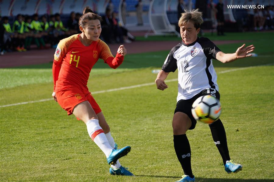 （体育）（3）体育——女足亚洲杯：中国队对阵泰国队