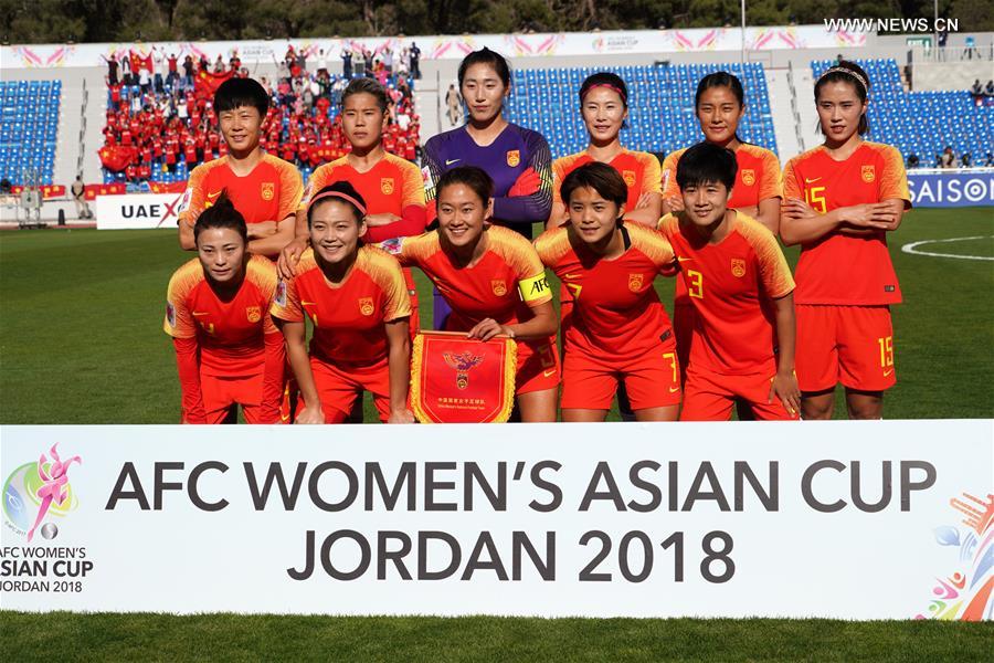 （体育）（7）体育——女足亚洲杯：中国队对阵泰国队