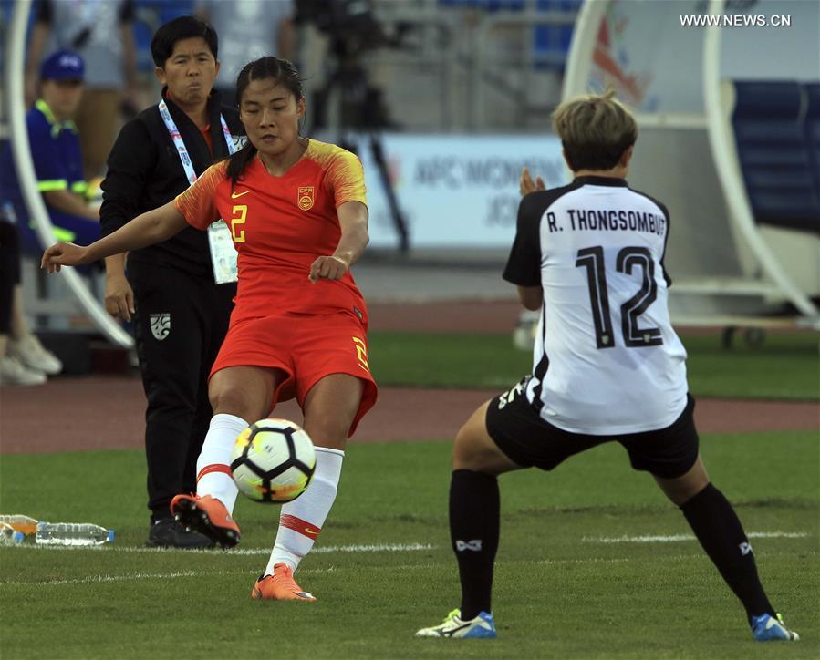 （体育）（1）体育——女足亚洲杯：中国队战胜泰国队