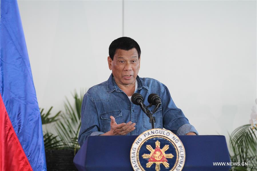 PHILIPPINES-DAVAO CITY-DUTERTE-NEWS CONFERENCE