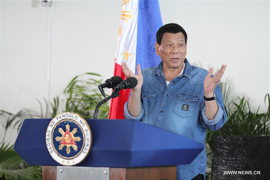 PHILIPPINES-DAVAO CITY-DUTERTE-NEWS CONFERENCE