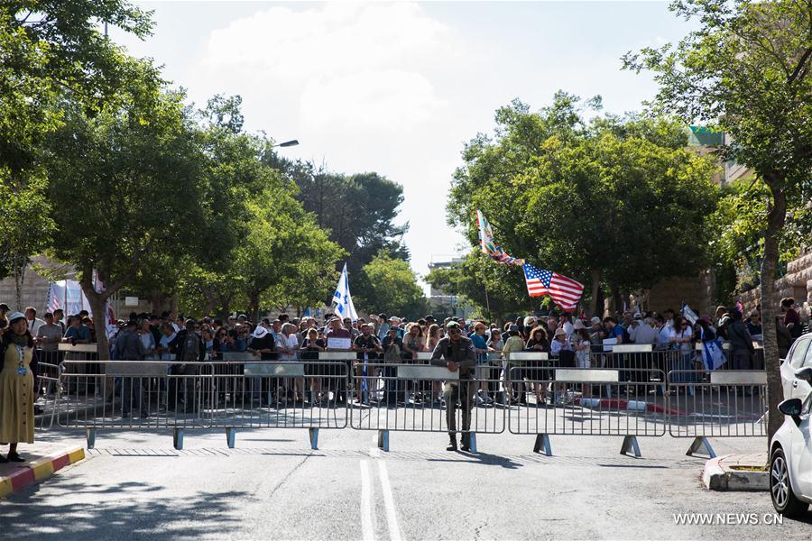 الصورة: افتتاح السفارة الأمريكية الجديدة في القدس