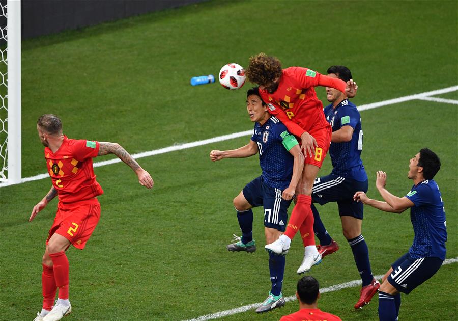 الصورة: بلجيكا تفوز 3-2 على اليابان وتصعد لدور الـ 8 في بطولة كأس العالم