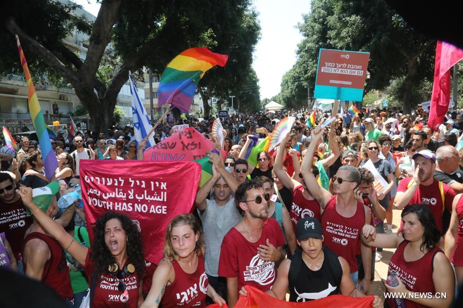 الصورة: مظاهرات احتجاجية للمثليين في إسرائيل