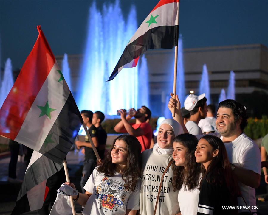 الصورة: آلاف السوريين يشاركون في ماراثون بمناسبة اليوم العالمي للسلام