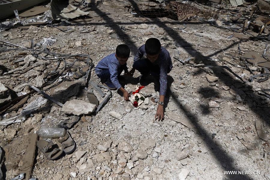 YEMEN-SANAA-FUNERAL HALL AIRSTRIKE-SECOND ANNIVERSARY