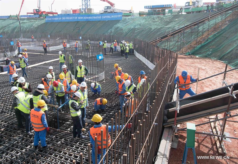 الصورة : مشاركة شركة الإنشاءات الهندسية الوطنية الصينية في العاصمة الإدارية الجديدة بمصر 