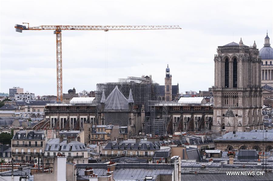 الصورة: ترميم كاتدرائية نوتردام في باريس