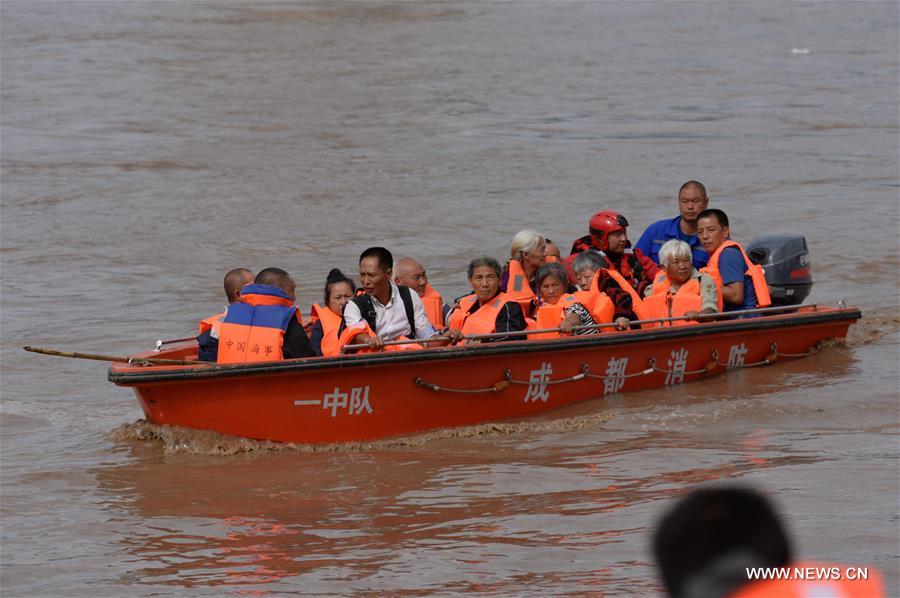 الصورة: تفعيل الاستجابة للطوارئ من المستوى الأول لمواجهة الفيضانات في جنوب غربي الصين