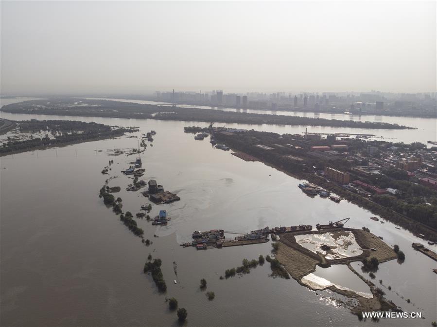 الصورة: فيضان نهر سونغهوا بشمال شرقي الصين