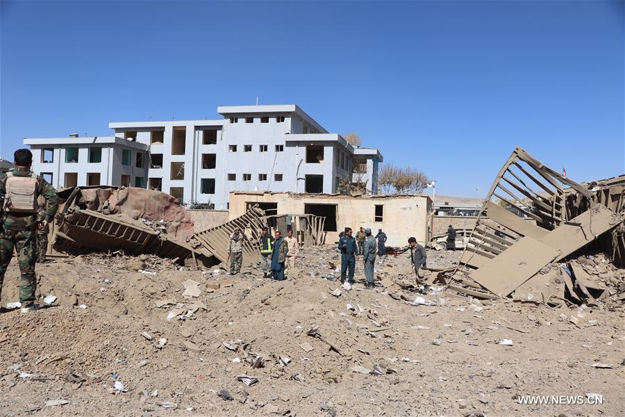 الصورة: انفجار قوي يهز مدينة فيروز كوه بأفغانستان 