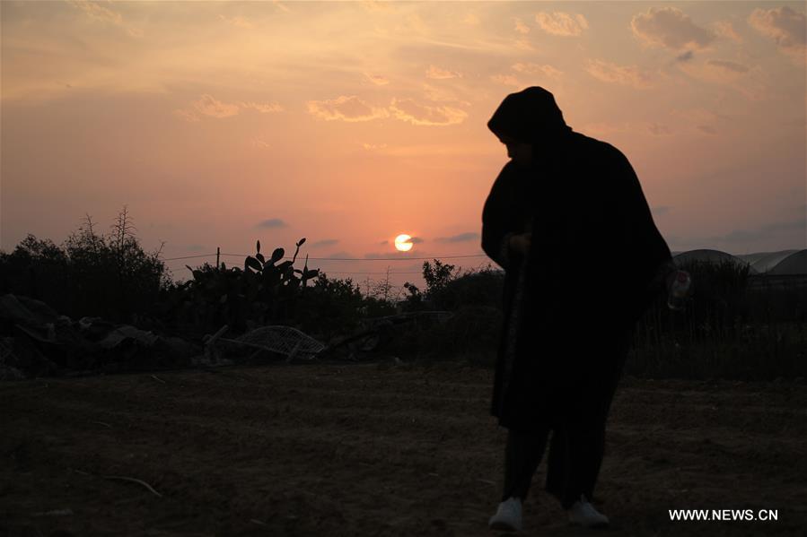 MIDEAST-GAZA-KHAN YOUNIS-BORDER LAND-FARMING