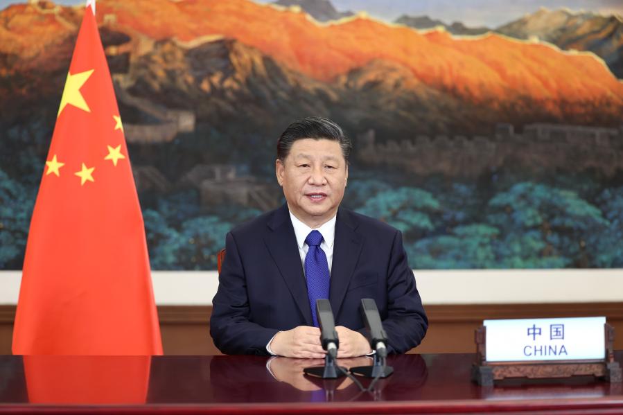 النص الكامل كلمة الرئيس الصيني شي جين بينغ خلال قمة الطموح بشأن المناخ