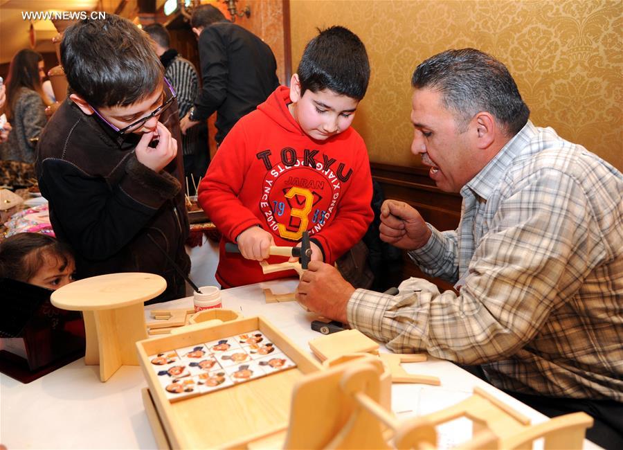 SYRIA-DAMASCUS-CHILDREN-ENTERTAINMENT DAY