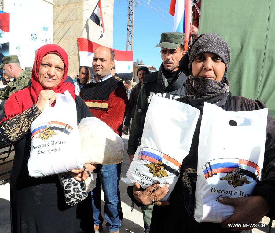 الصورة: روسيا ترسل مساعدات إغاثية للشعب السوري