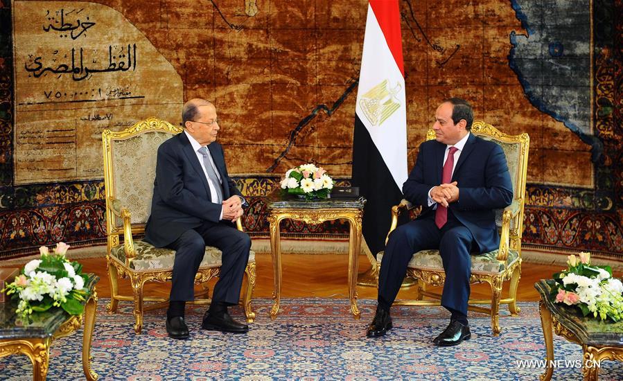 الصورة: السيسي وعون يبحثان سبل تعزيز التعاون المشترك بين مصر ولبنان