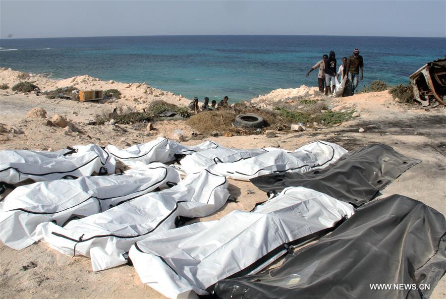 الصورة: انتشال جثث 74 مهاجرا غير شرعي غرب ليبيا