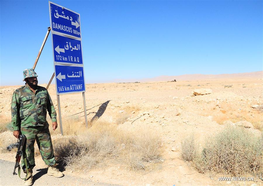 الصورة: الجيش السوري يعلن إنهاء المرحلة الأولى من عمليته العسكرية ضد داعش في الصحراء السورية