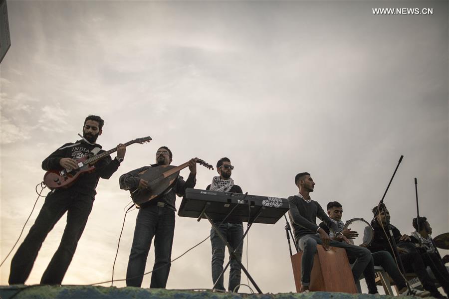 الصورة: حفل موسيقي في غزة تضامنًا مع المصالحة الفلسطينية
