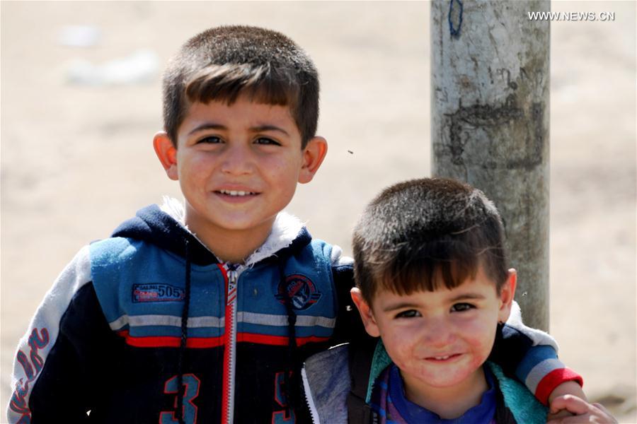 IRAQ-BAGHDAD-DISPLACED CHILDREN