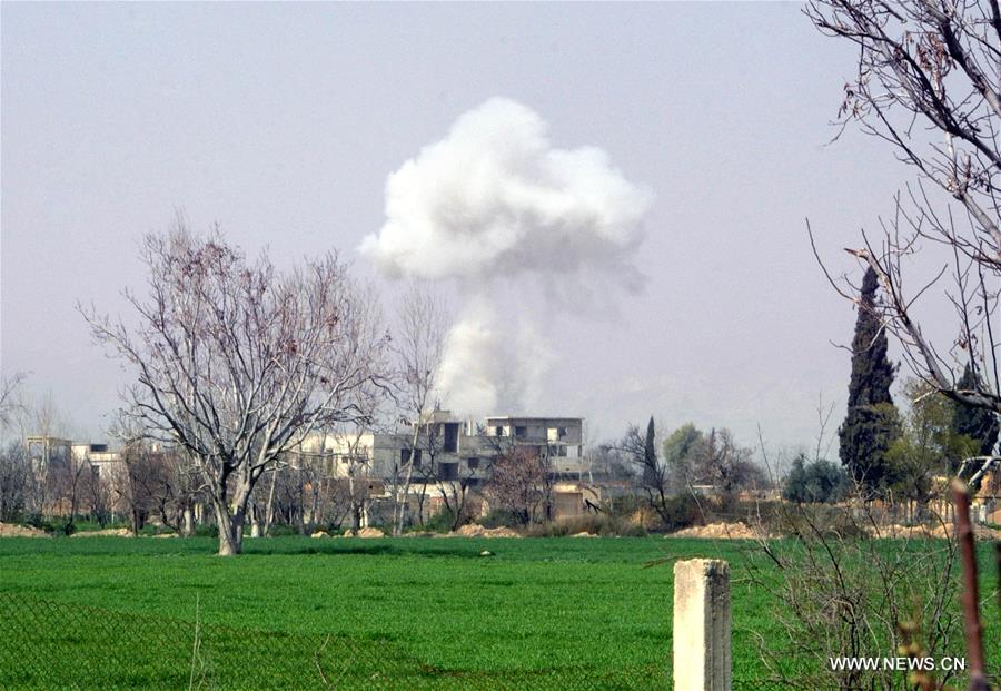 الصورة: الجيش السوري يسيطر على بلدة المحمدية في الغوطة الشرقية