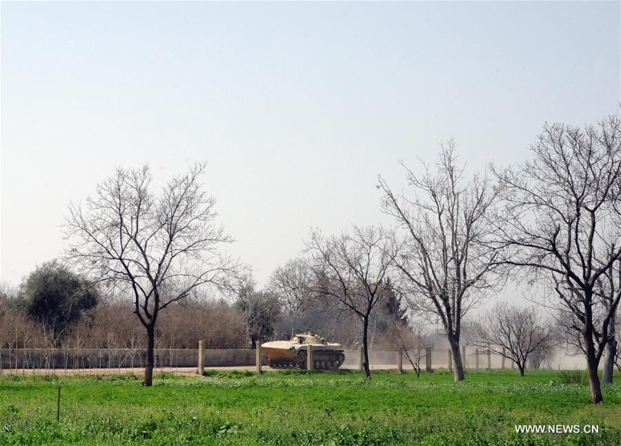 الصورة: الجيش السوري يسيطر على بلدة المحمدية في الغوطة الشرقية