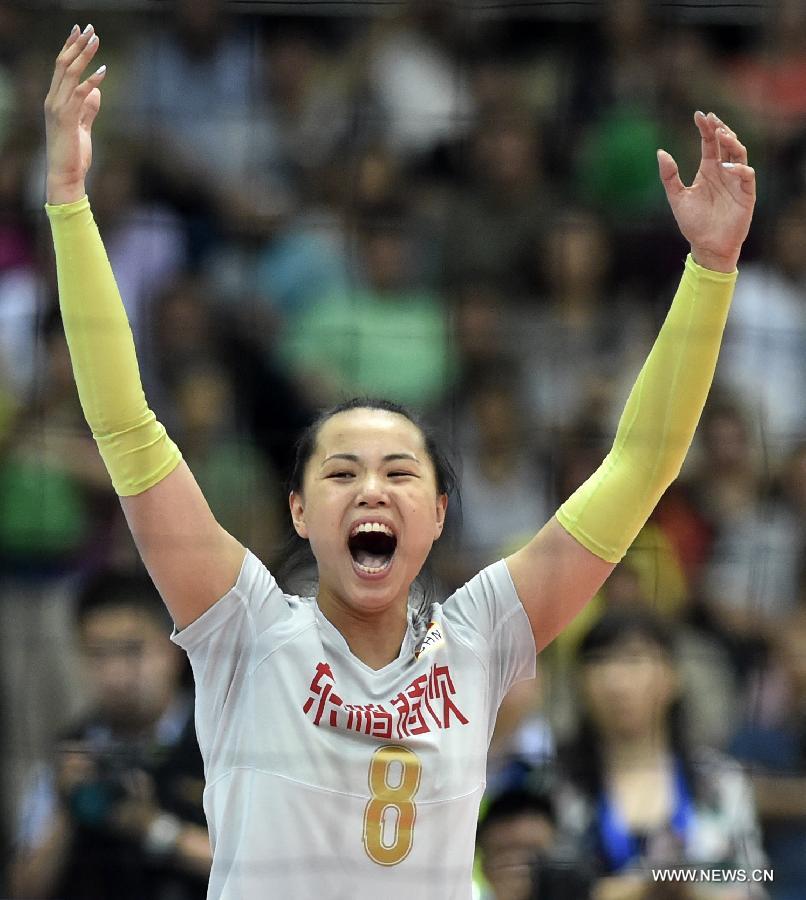 （体育）（5）排球——女排亚锦赛：中国队夺冠