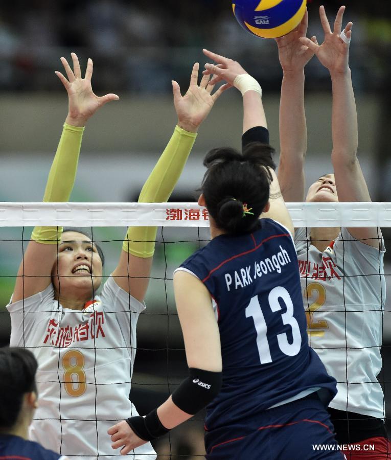 （体育）（8）排球——女排亚锦赛：中国队夺冠