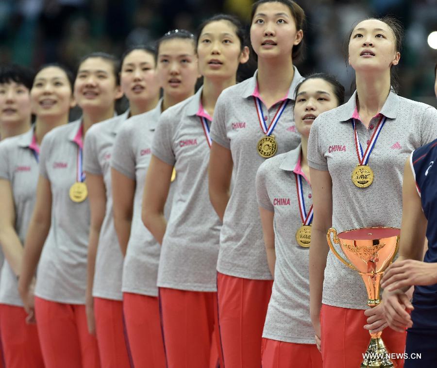 （体育）（10）排球——女排亚锦赛：中国队夺冠