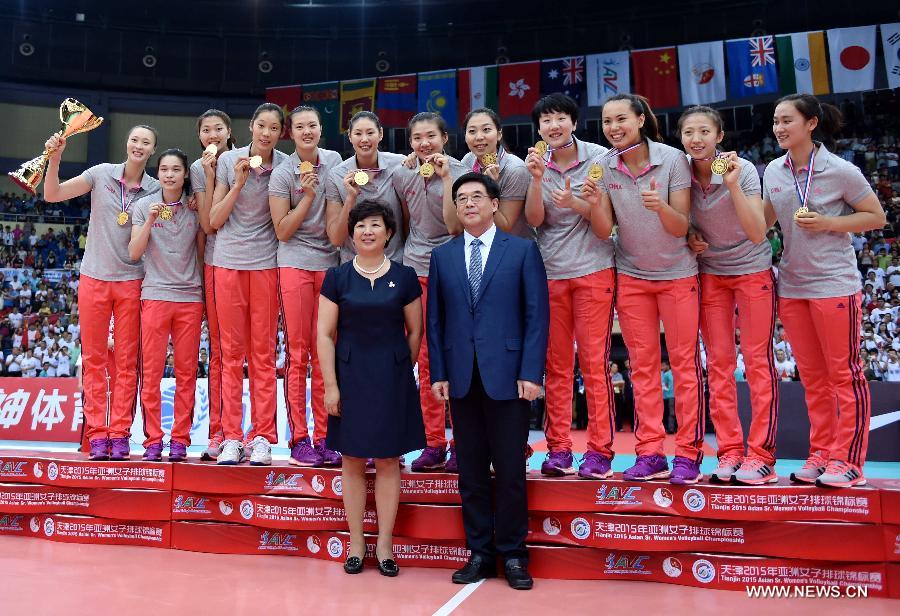 （体育）（18）排球——女排亚锦赛：中国队夺冠