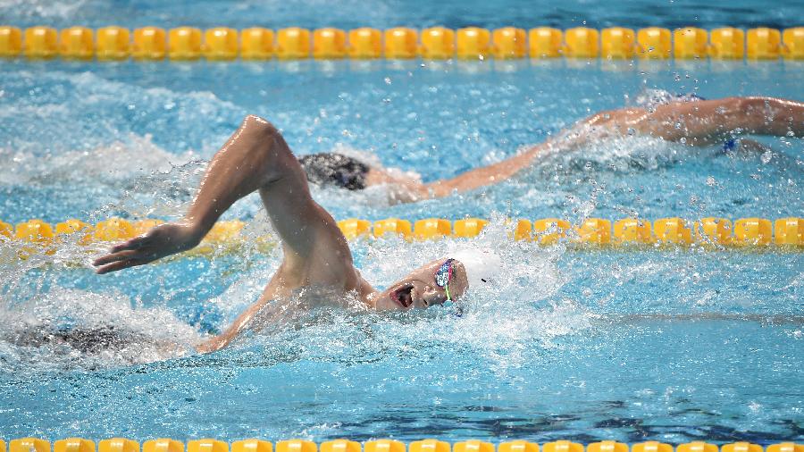 （游泳世锦赛）（2）游泳——男子400米自由泳决赛：孙杨夺冠
