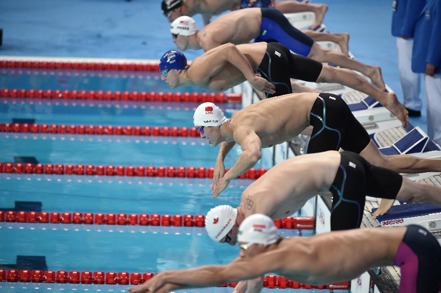 （游泳世锦赛）（1）游泳——男子400米自由泳决赛：孙杨夺冠
