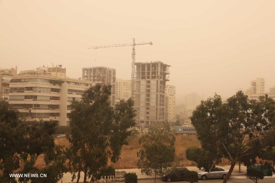 （国际）（1）黎巴嫩遭遇史上最强沙尘暴袭击 