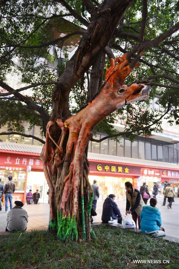 #CHINA-CHONGQING-TREE PAINTING (CN)