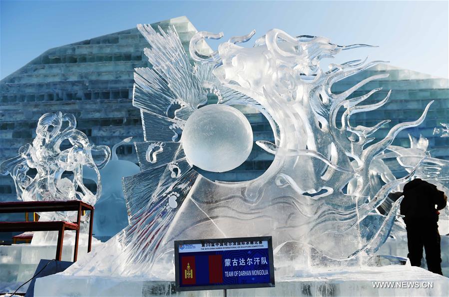 CHINA-HARBIN-ICE SCULPTURE-CONTEST (CN)