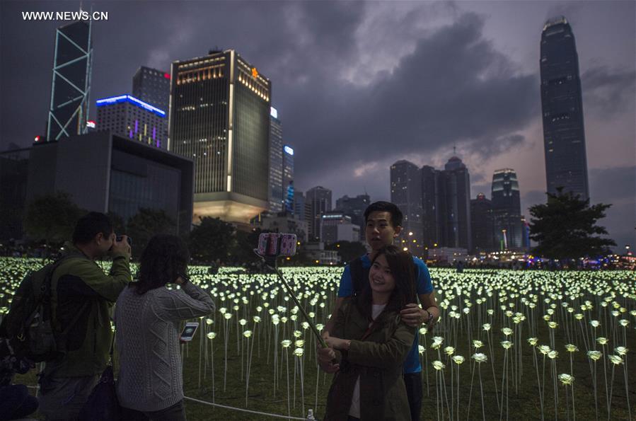 CHINA-HONG KONG-LIGHT-VALENTINE'S DAY (CN)