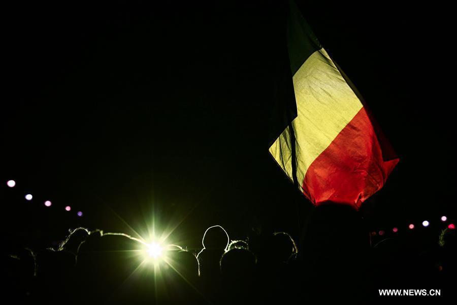（国际）（2）德国柏林悼念布鲁塞尔恐怖袭击遇难者