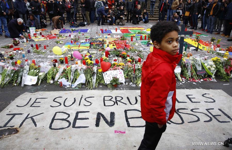 （国际）（4）比利时民众悼念恐怖袭击遇难者