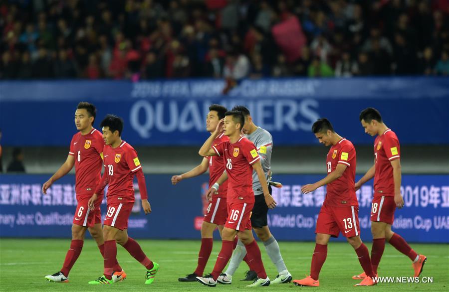（体育）（14）足球——世界杯预选赛：中国击败马尔代夫