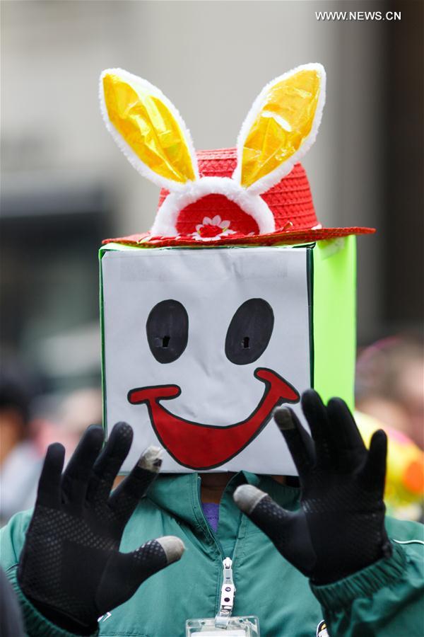 U.S.-NEW YORK-EASTER-BONNET-PARADE