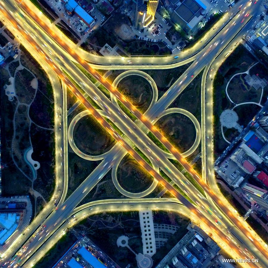 （社会）（5）俯瞰郑州城市道路工程建设