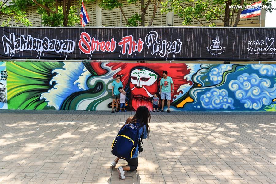 THAILAND-NAKHON SAWAN-POP CULTURE-STREET ART-GRAFFITI