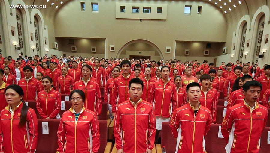 الصورة: تأسيس البعثة الرياضية الصينية لدورة الألعاب الأولمبية الـ31 