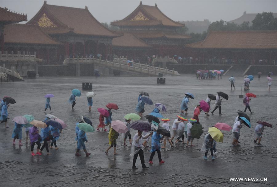 CHINA-BEIJING-RAINSTORM-ORANGE ALERT (CN)