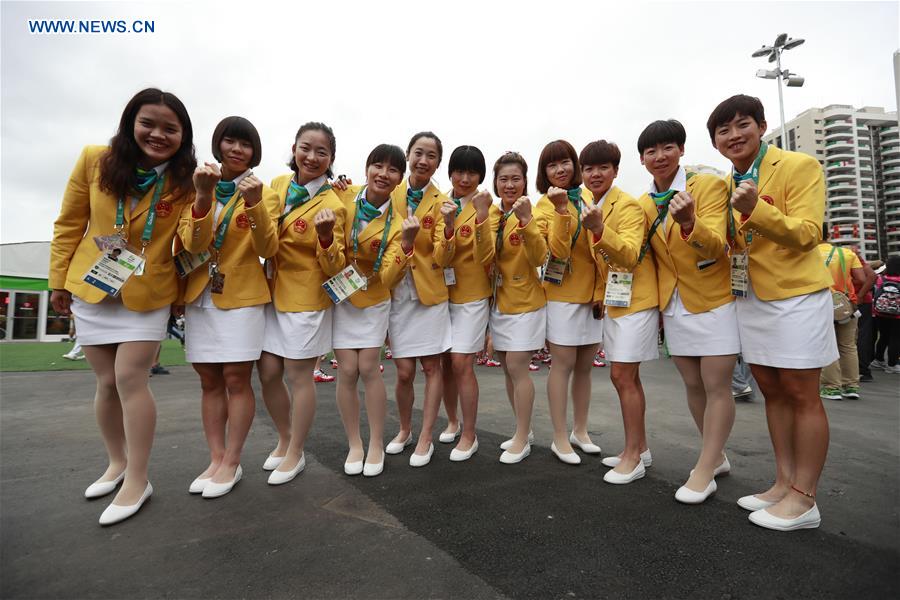 （里约奥运会）（10）中国代表团举行升旗仪式