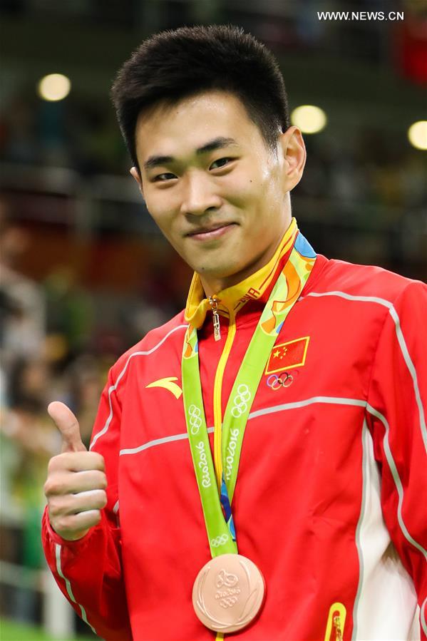 （里约奥运会·领奖台）（4）蹦床——男子：中国选手摘银夺铜