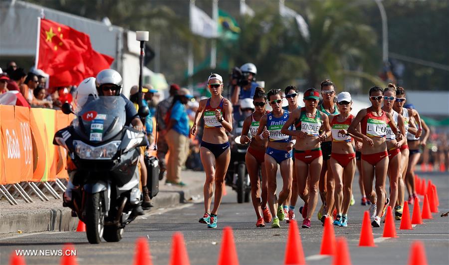 （里约奥运会）（16）田径——刘虹夺得女子20公里竞走冠军
