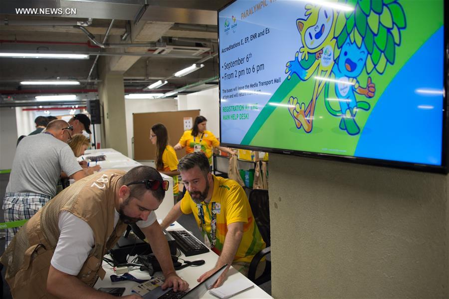 الصورة: بدء عمل المركز الإعلامي لدورة الألعاب الأولمبية للمعاقين في البرازيل